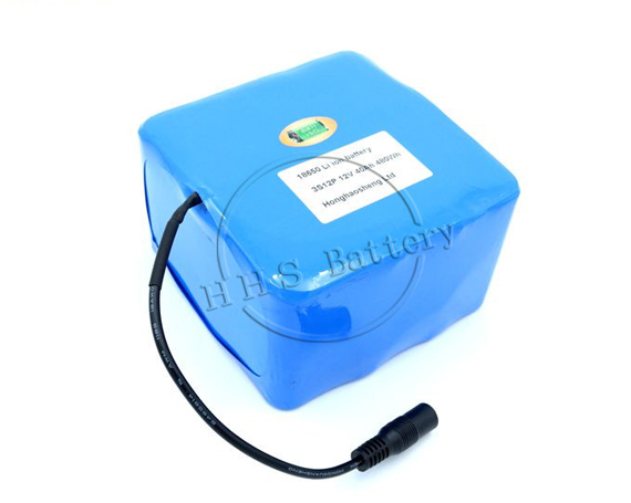 3S12P 18650 li ion 3350mAh cells 12V 40Ah lithium battery pack for road lamp