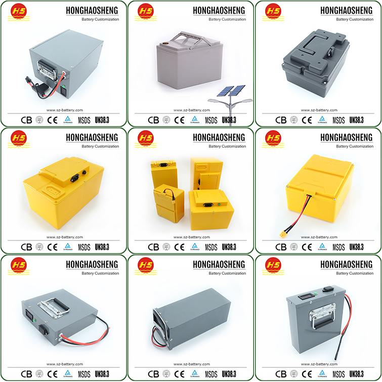 100ah lifepo4 paquete de baterías de iones de litio de 12 voltios de ciclo profundo para el sistema solar