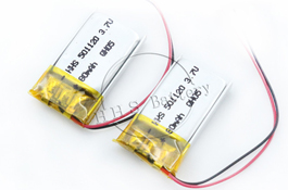 Small lipo battery 80mah 501120 3.7v long cycle life lithium rechargeable batterie for biuetooth