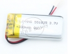 200mAh-500mAh - Original 551835 3.7V 330mAh rechargeable lipo ion battery for intelligent bracelet