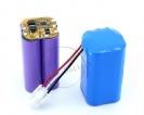 Custom Battery Pack - High quality 18650 3s2p lithium ion battery 12v 6800mah with blue PVC