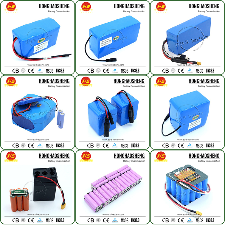 Deep Cycle 36 Volt Lithium Battery Pack 36V 10Ah Electric Bike Li Ion Battery