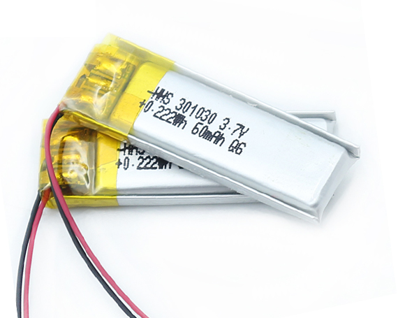 3.7v 60mah Li Polymer Battery HHS 301030 for Mp3 Bluetooth Bracelet Wrist Watch